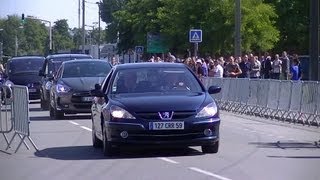 Cortège présidentiel de François Hollande à Denain [upl. by Areval]