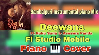 Deewana New Instrumental Sambalpuri piano cover Mix Dj Amit Exclusive [upl. by Ariuqahs523]