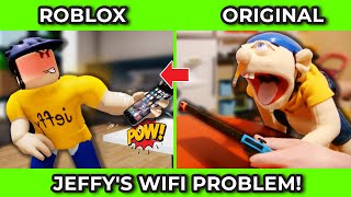 SML Movie vs SML ROBLOX Jeffys Wifi Problem Side by Side [upl. by Lednar]