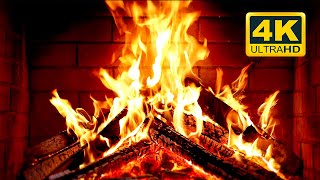 🔥 Cozy Fireplace 4K 12 HOURS Fireplace with Crackling Fire Sounds Fireplace Burning 4K [upl. by Map]