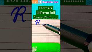 RR ki full form  Hospital examination  Satisfying cursive handwriting  gk nature new art [upl. by Sclater]