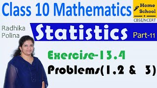 Statistics Part11Class 10Exercise134 Problem12 amp 3 Mathematics NCERTCBSE [upl. by Enelegna850]