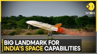 India ISRO achieves final landing test for Pushpak  World News  WION [upl. by Nadaha]