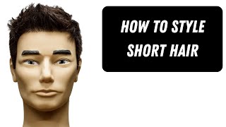 How to Style Short Hair  TheSalonGuy [upl. by Susann25]