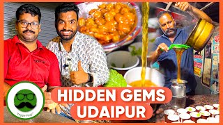 Udaipur Night Street Food Hidden Gems  Pandit Ji Lemon Tea Agra Chaat amp More  Veggie Paaji [upl. by Bobbye655]