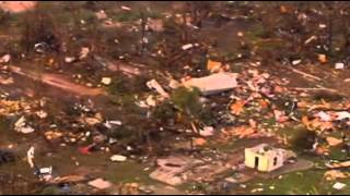 Raw Heavy Tornado Damage in Shawnee Okla [upl. by Poul649]