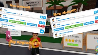 New waiters and chefs and big upgrades Restaurant tycoon 2 pt3 [upl. by Macguiness]