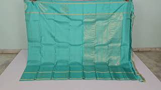 Teal kanjivaram silk saree SS4566 kanjivaramsaree handloomsaree teal sareeonline pattusaree [upl. by Analos]