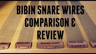 BIBIN SNARE WIRE REVIEW 3 thicknesses compared [upl. by Meekar74]