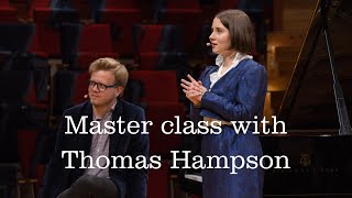 Master class with Thomas Hampson Schubert Week 2023 Berlin Mira Alkhovik soprano [upl. by Gnivre]