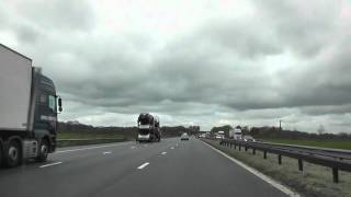 Driving On The M6 Motorway From J19 Knutsford To J20 Appleton Warrington Cheshire England [upl. by Lihka160]