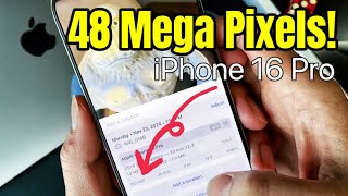 How to Shoot 48 MP Mega Pixels with IPhone 16 Pro Tutorial to Adjust Settings [upl. by Niawd]