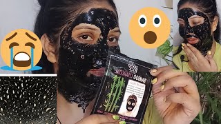 applying bamboo charcoal goodluckcharcoal charcoalpeeloffmask [upl. by Niatirb]