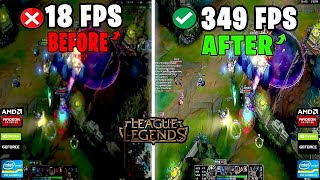 How To Optimize League Of Legends For Gaming  FIX FPS DROP amp FPS BOOST2024 [upl. by Nnod925]