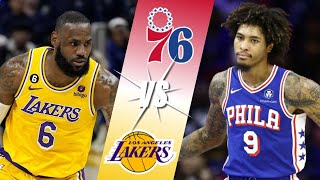 Philadelphia 76ers VS Los Angeles Lakers  LIVE Reactions  PlayByPlay  Watch Party [upl. by Narmis722]