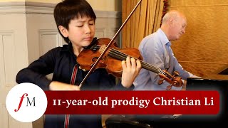 Stunning Chopin from violin prodigy Christian Li  Classic FM [upl. by Ldnek]