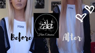 UNBOXING LONGEST HAIR ON THE MARKET ZALA HAIR EXTENSIONS [upl. by Neira]