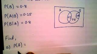 conditional probability using venn diagram [upl. by Anit]