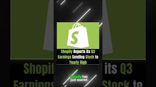 Shopify Earnings📈 shopify stocks investing earnings stockmarket invest trading shorts [upl. by Nedap]