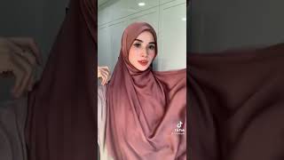 Satin shawl loose style tutorial [upl. by Ardeed]