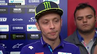 Valentino Rossi su Marquez moto gp Argentina 2018 [upl. by Awuhsoj]