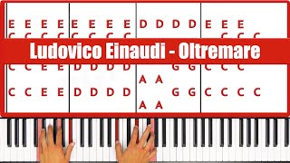 Oltremare Ludovico Einaudi Piano Tutorial [upl. by Rockel298]