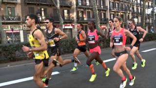 eDreams MITJA MARATÓ BCN 2016  RESUMEN [upl. by Ecienaj451]