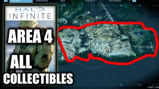 Halo Infinite AREA 4 All Collectible Locations All Skulls Logs Cores Towers Lockers Artifacts [upl. by Shiroma]