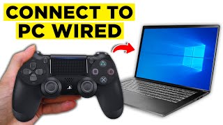 How To Connect PS4 Controller To PC Wired 2024  Step by Step Tutorial [upl. by Aicargatla749]