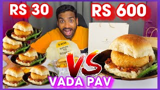 Rs 600 Cheap Vs Expensive Vada Pav  Veggie Paaji [upl. by Odlaw197]