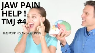 TMJ Exercises 4  Jaw Popping Clicking Cracking and Pain Relief [upl. by Ferretti]