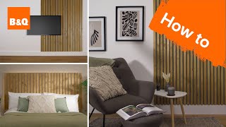 How to create slatted wall panelling [upl. by Dnalel]