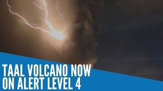 Taal Volcano now on Alert Level 4 thousands evacuated [upl. by Undis]