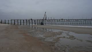 The Rebuilding of Yaupon Beach Fishing Pier  Oak Island NC [upl. by Noseaj407]