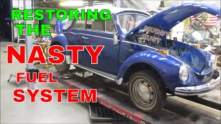 How To Fix When old gas turns to Glue VW Bug Parked 30 Years [upl. by Aicala]