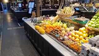 Stockholm walk  Östermalm Food market Saluhall 4K 52 [upl. by Egbert]