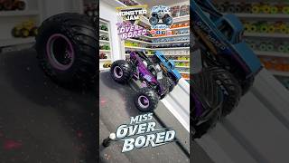 monsterjam Toy MonsterTruck race  Viewer request 790 OverBored 🆚 MissOverBored Wild Battle [upl. by Christye140]