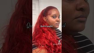 Organique Body Wave ponytail naturalhair ponytail organique ponytailweave redhaircolor [upl. by Patten]