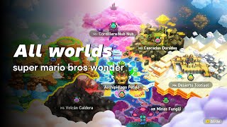 Super Mario Bros Wonder All Worlds Explored [upl. by Carena]