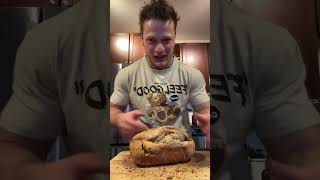 Watch me be super interesting and slice a loaf of homemade sourdough bread sourdoughbread [upl. by Atikan557]