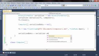 Simple binary and soap Serialization using NET and C [upl. by Haiacim]