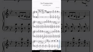 La Cumparsita  Accordion  Gerardo Matos Rodríguez Sheets Music Tutorial score [upl. by Nesral]