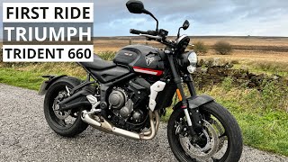 First Ride Triumph Trident 660 4K [upl. by Emile]