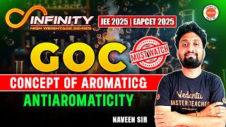 GOC  Concept of Aromatic amp Antiaromaticity  JEE EAPCET 2025  Naveen Sir [upl. by Nawuq]