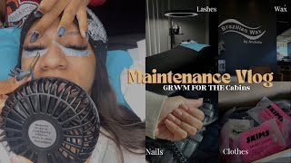 MAINTENANCE VLOG Grwm for the Cabins Wax Lashes  Nails amp more ￼ [upl. by Moulden]