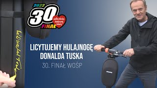 Donald Tusk brukselska hulajnoga  licytacja na WOŚP [upl. by Kerk]