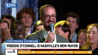 Freddie OConnell elected next Nashville mayor [upl. by Babbette]