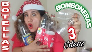 3 Preciosos BOMBONERAS con BOTELLAS PLÁSTICAS♻️ NO podrás creer lo fácil y Bello que es Garrafa Pet [upl. by Lowis]