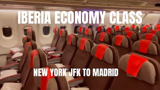 Iberia Economy Class from JFK to Madrid [upl. by Jeanette543]