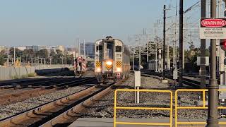 Amtrak Capitol Corridor 546 at Santa Clara Station with CDTX 8305 Cab Car and 2108 SC44 [upl. by Swirsky]